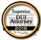 Badge for Superior DUI Attorney 2016